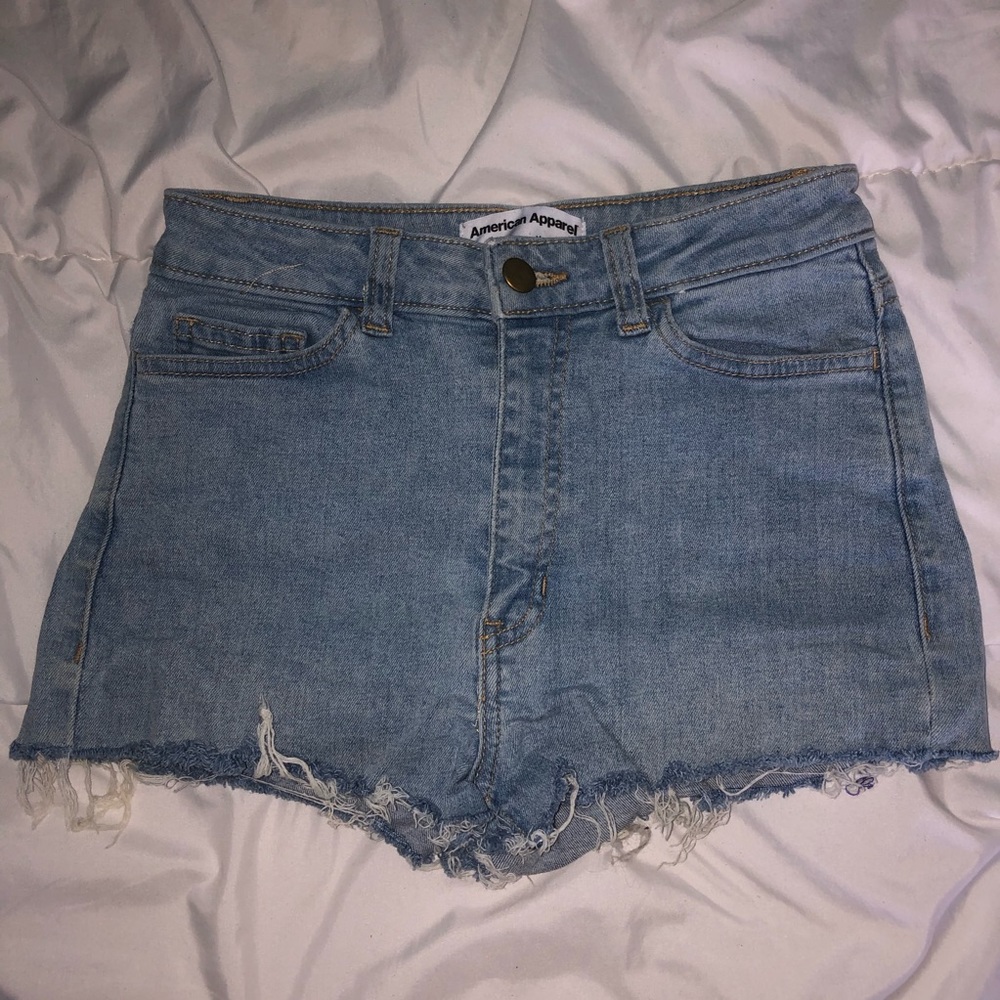 American Apparel Jean Shorts!!